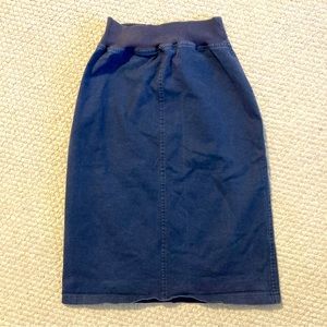 Inherit Pencil Straight Skirt Blue Size XS Joey Elastic Waist